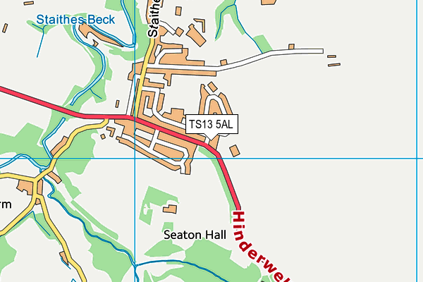 TS13 5AL map - OS VectorMap District (Ordnance Survey)