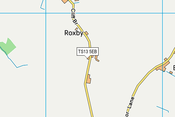 TS13 5EB map - OS VectorMap District (Ordnance Survey)