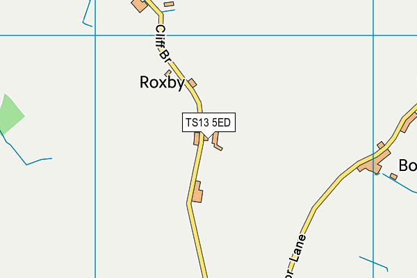 TS13 5ED map - OS VectorMap District (Ordnance Survey)