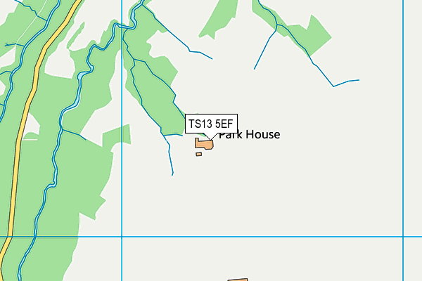 TS13 5EF map - OS VectorMap District (Ordnance Survey)