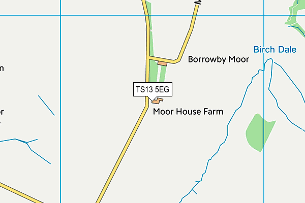 TS13 5EG map - OS VectorMap District (Ordnance Survey)