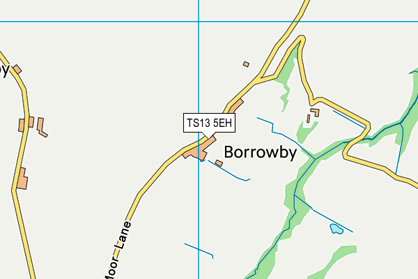 TS13 5EH map - OS VectorMap District (Ordnance Survey)