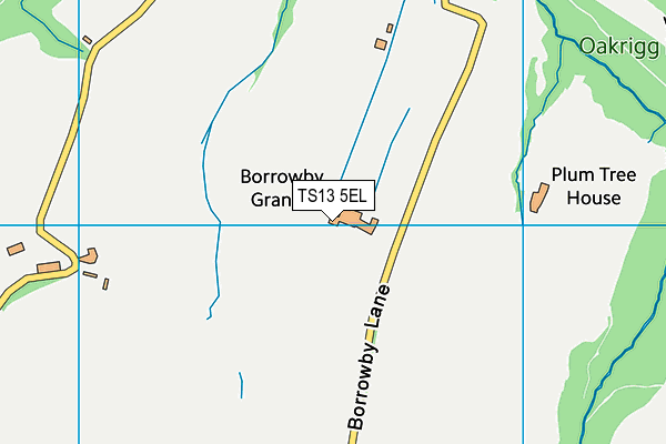 TS13 5EL map - OS VectorMap District (Ordnance Survey)