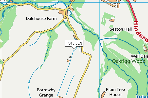 TS13 5EN map - OS VectorMap District (Ordnance Survey)