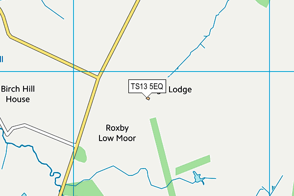 TS13 5EQ map - OS VectorMap District (Ordnance Survey)