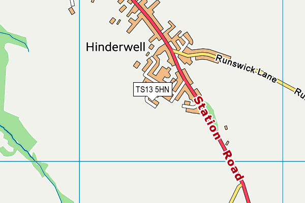 TS13 5HN map - OS VectorMap District (Ordnance Survey)