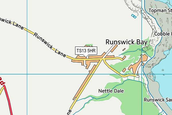 TS13 5HR map - OS VectorMap District (Ordnance Survey)