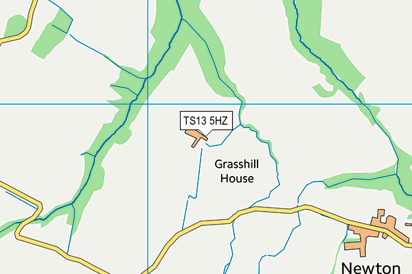 TS13 5HZ map - OS VectorMap District (Ordnance Survey)