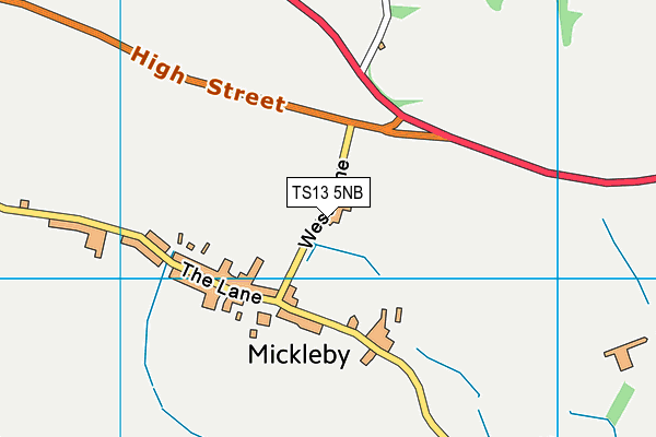 TS13 5NB map - OS VectorMap District (Ordnance Survey)