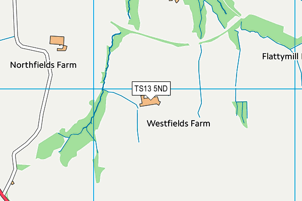 TS13 5ND map - OS VectorMap District (Ordnance Survey)