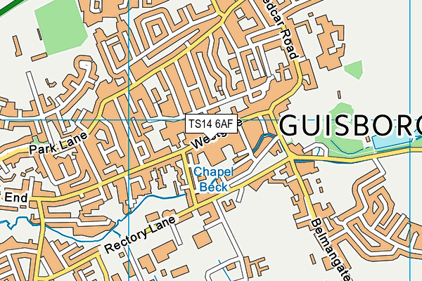 Map of GUISBOROUGH PROPERTY LTD at district scale