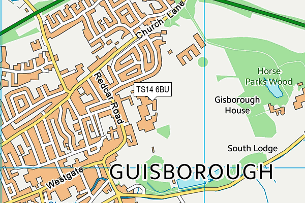 Prior Pursglove and Stockton Sixth Form College map (TS14 6BU) - OS VectorMap District (Ordnance Survey)