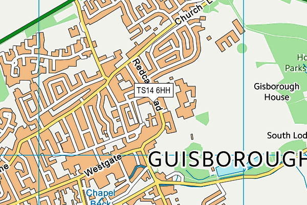 TS14 6HH map - OS VectorMap District (Ordnance Survey)