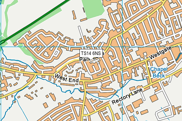 TS14 6NS map - OS VectorMap District (Ordnance Survey)