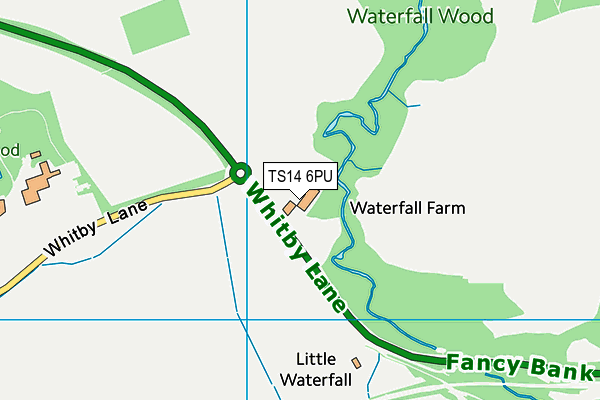 TS14 6PU map - OS VectorMap District (Ordnance Survey)