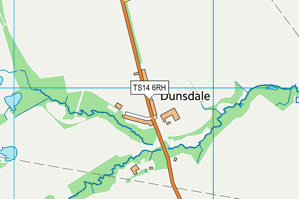 TS14 6RH map - OS VectorMap District (Ordnance Survey)