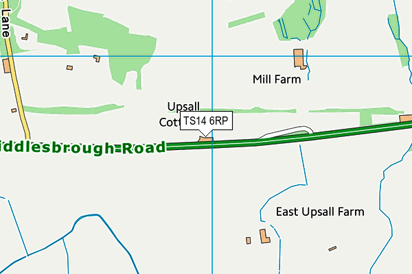 TS14 6RP map - OS VectorMap District (Ordnance Survey)