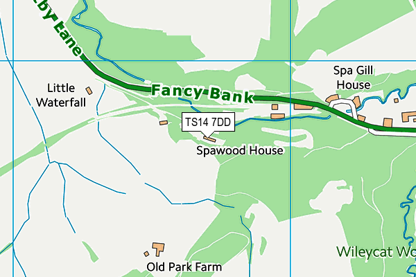 TS14 7DD map - OS VectorMap District (Ordnance Survey)