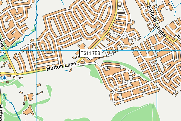 TS14 7EB map - OS VectorMap District (Ordnance Survey)
