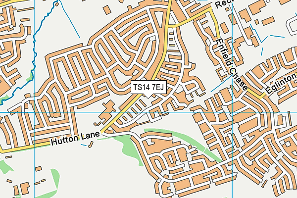 TS14 7EJ map - OS VectorMap District (Ordnance Survey)