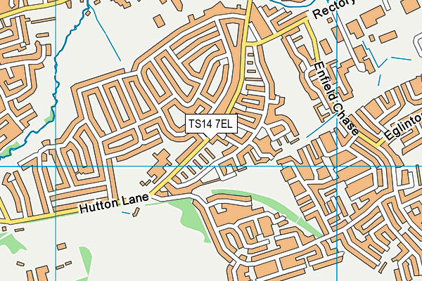 TS14 7EL map - OS VectorMap District (Ordnance Survey)