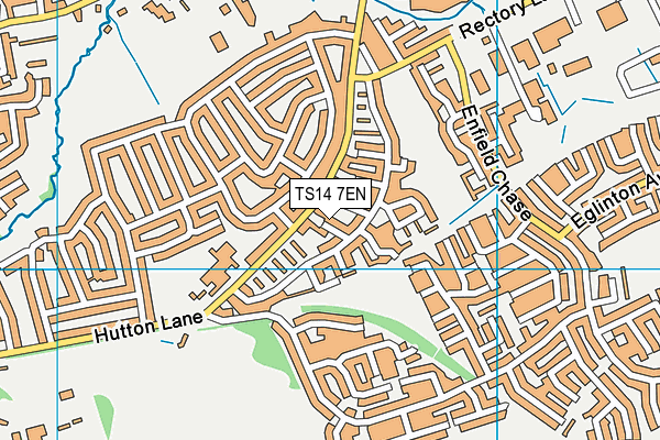 TS14 7EN map - OS VectorMap District (Ordnance Survey)