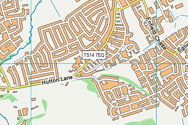 TS14 7EQ map - OS VectorMap District (Ordnance Survey)