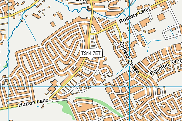 TS14 7ET map - OS VectorMap District (Ordnance Survey)