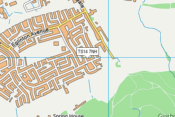 TS14 7NH map - OS VectorMap District (Ordnance Survey)