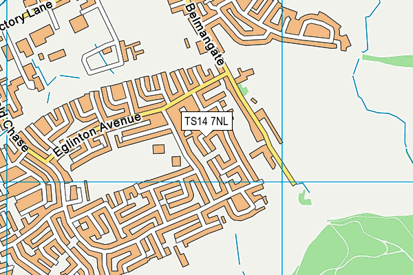 TS14 7NL map - OS VectorMap District (Ordnance Survey)