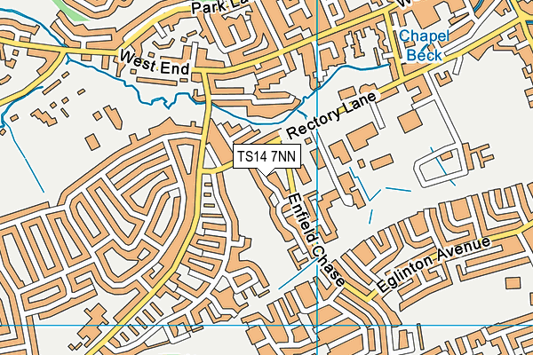 TS14 7NN map - OS VectorMap District (Ordnance Survey)