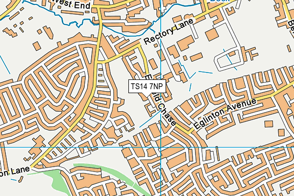 TS14 7NP map - OS VectorMap District (Ordnance Survey)
