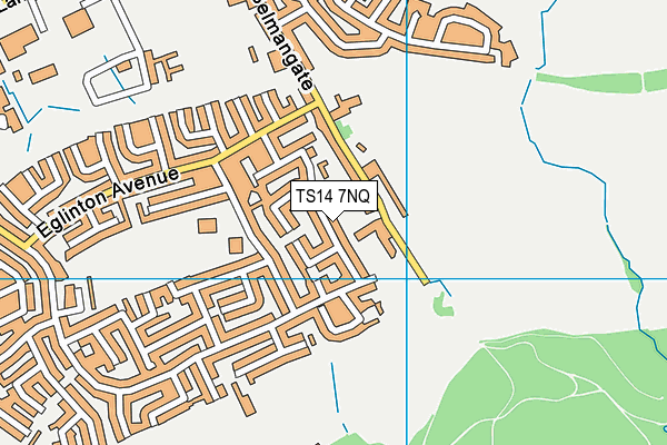 TS14 7NQ map - OS VectorMap District (Ordnance Survey)