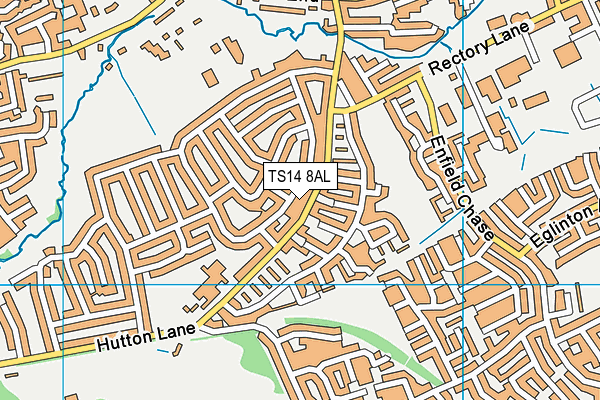 TS14 8AL map - OS VectorMap District (Ordnance Survey)