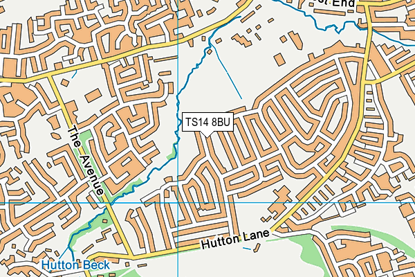 TS14 8BU map - OS VectorMap District (Ordnance Survey)