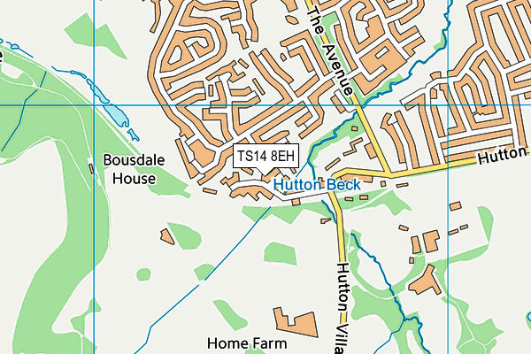 TS14 8EH map - OS VectorMap District (Ordnance Survey)