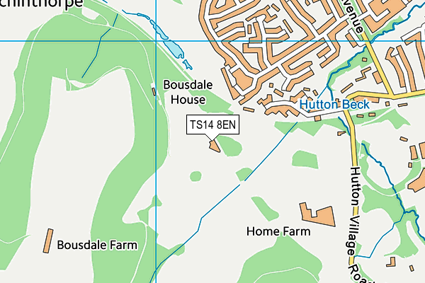 TS14 8EN map - OS VectorMap District (Ordnance Survey)