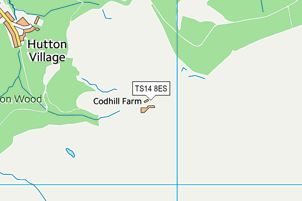 TS14 8ES map - OS VectorMap District (Ordnance Survey)