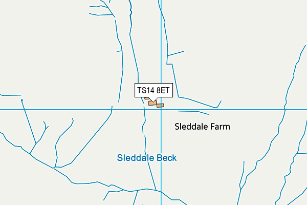 TS14 8ET map - OS VectorMap District (Ordnance Survey)