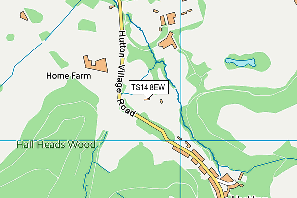 TS14 8EW map - OS VectorMap District (Ordnance Survey)