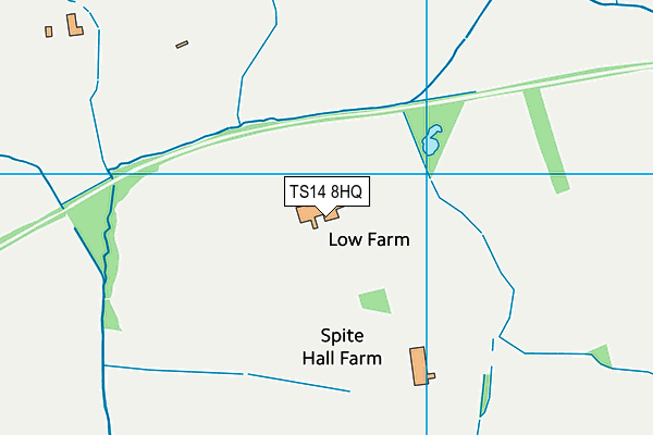 TS14 8HQ map - OS VectorMap District (Ordnance Survey)