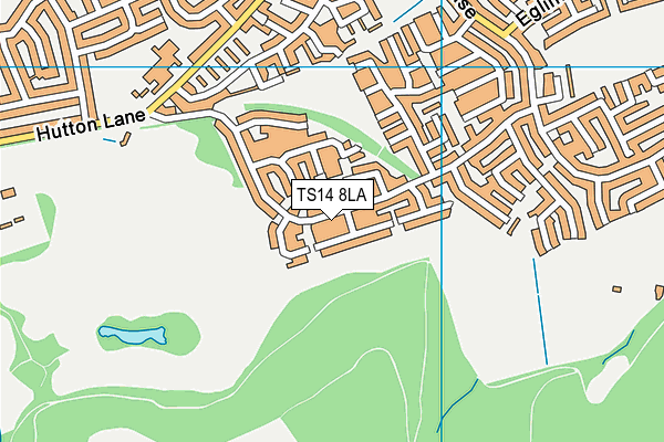 TS14 8LA map - OS VectorMap District (Ordnance Survey)