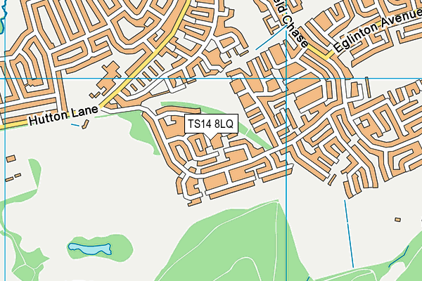 TS14 8LQ map - OS VectorMap District (Ordnance Survey)