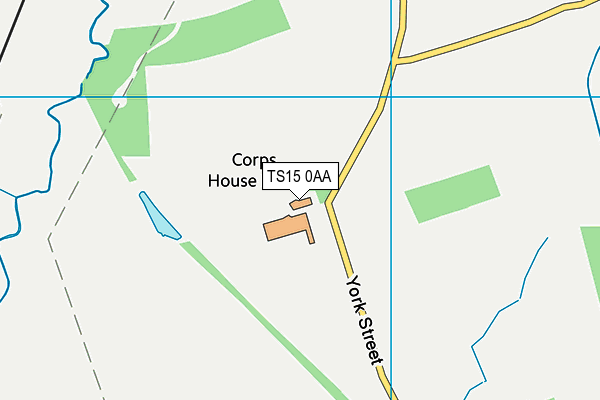 TS15 0AA map - OS VectorMap District (Ordnance Survey)