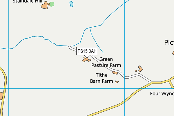 TS15 0AH map - OS VectorMap District (Ordnance Survey)