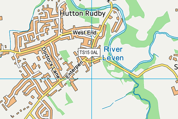 TS15 0AL map - OS VectorMap District (Ordnance Survey)