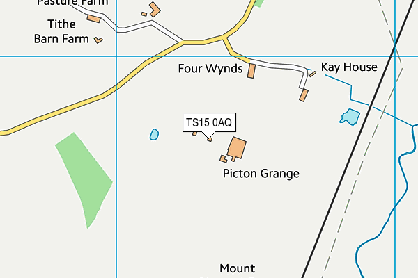 TS15 0AQ map - OS VectorMap District (Ordnance Survey)