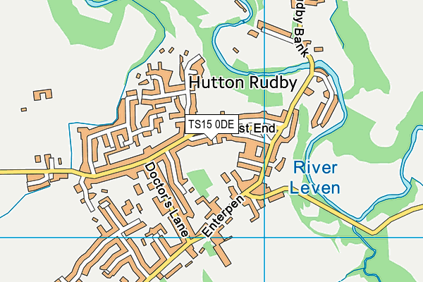 TS15 0DE map - OS VectorMap District (Ordnance Survey)