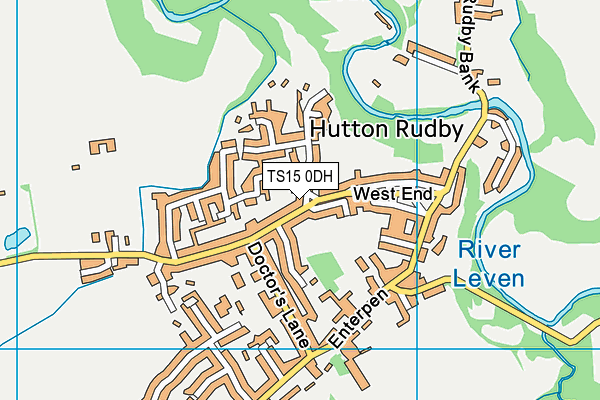 TS15 0DH map - OS VectorMap District (Ordnance Survey)