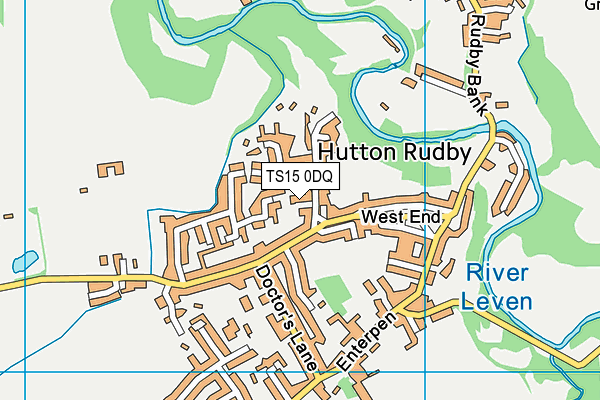 TS15 0DQ map - OS VectorMap District (Ordnance Survey)